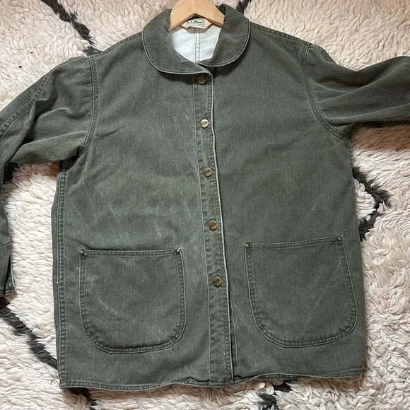 Vintage RARE L.L. Bean Olive Green Women's Jacket - Picture 6 of 16